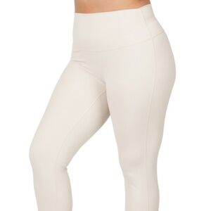 PLUS ATHLETIC HIGH WAISTED FULL LENGTH LEGGINGS  Sand Beige
